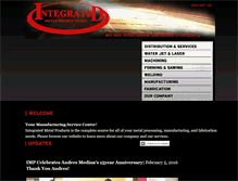 Tablet Screenshot of integratedmetal.com